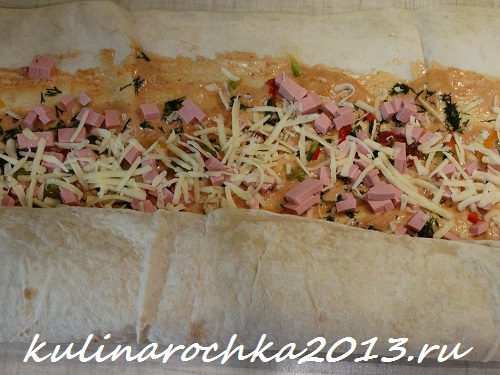 ленивая пицца из армянского лаваша