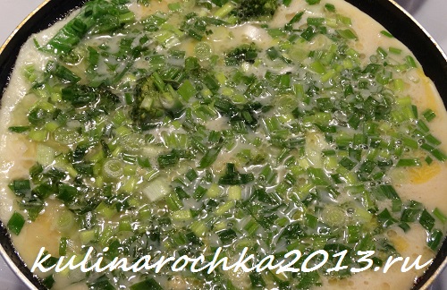 готовим омлет с брокколи и зеленью