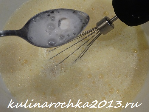 готовим лимонное бисквитное тесто