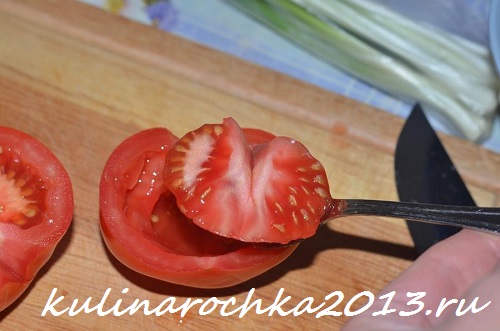 подготовка помидор к фаршированию