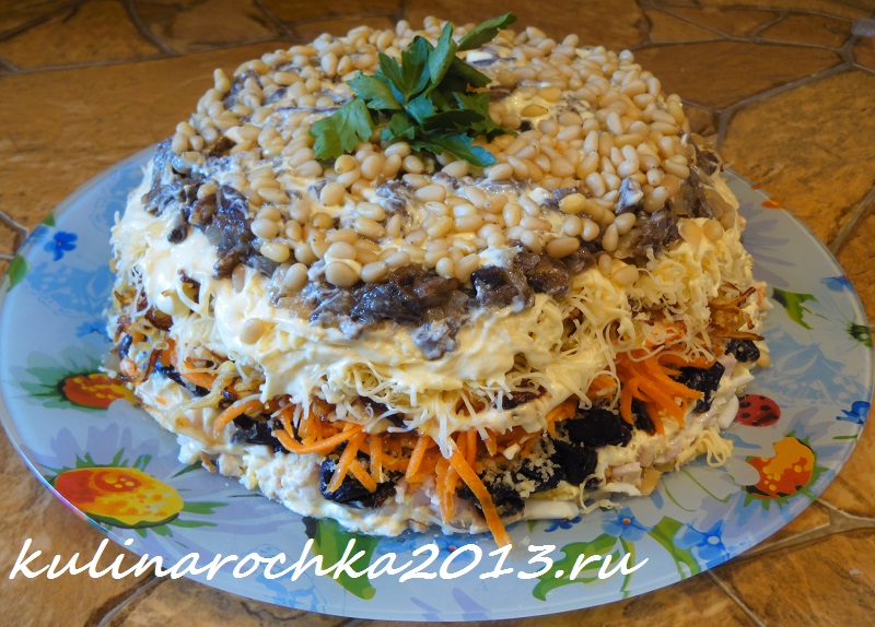 Салат с курицей, маринованными грибами и картофелем | Рецепт | Еда, Национальная еда, Кулинария