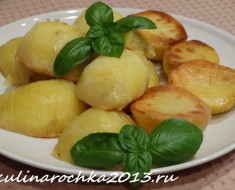 картошка гармошка на сковороде