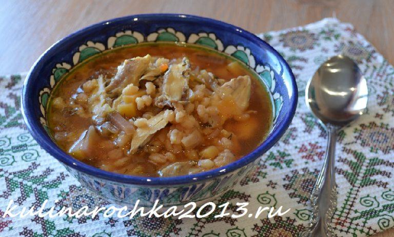 Рассольник с перловкой и солеными огурцами и с курицей рецепт с фото