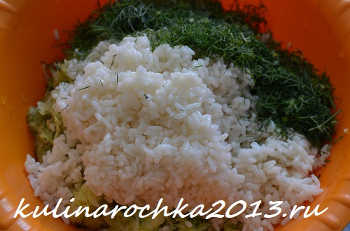запеканка из кабачков с рисом