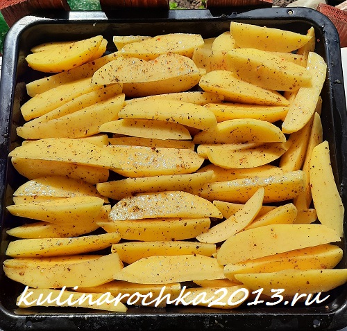 шашлык в духовке с запечённым картофелем